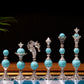 Jeu d'échecs Deluxe haut de gamme en métal et pierres semi-précieuses, échiquier en bois et pieds en métal de 32 cm