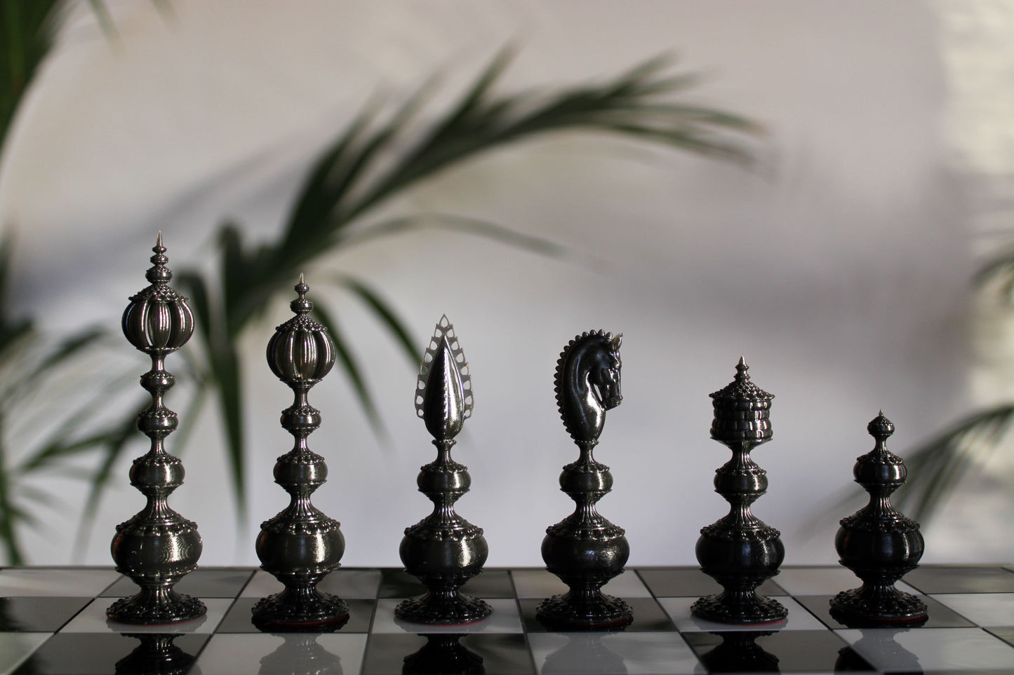 Pièces de jeu d'échecs Noir Collection Héritage