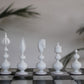 Pièces de jeu d'échecs Blanc Collection Héritage
