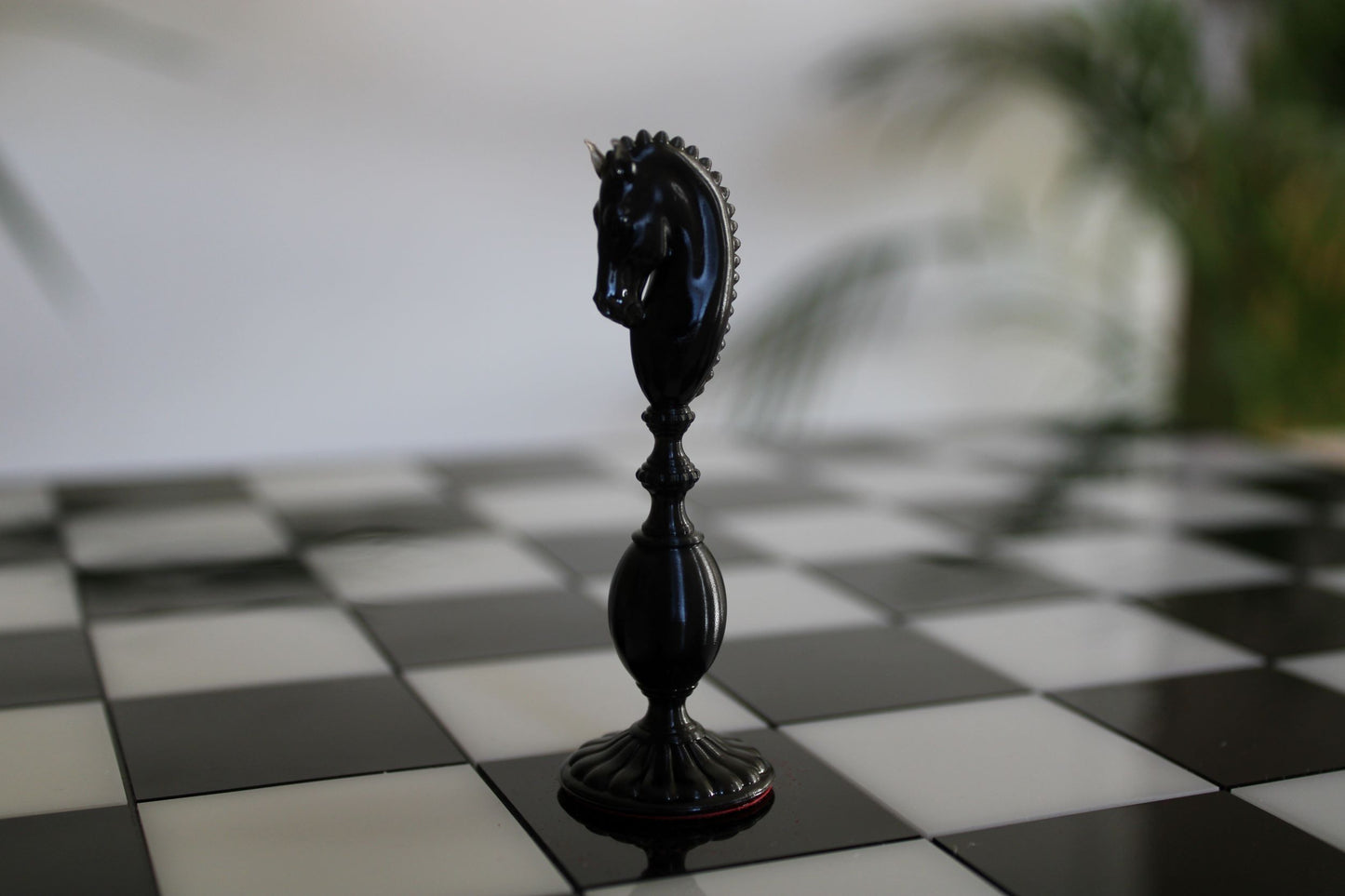 Pièces de jeu d'échecs Noir Collection Charme